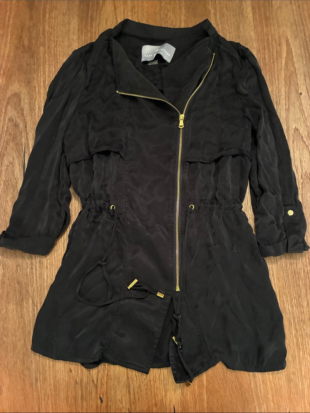 Tart Collections Black Utility Jacket with Gold Hardware